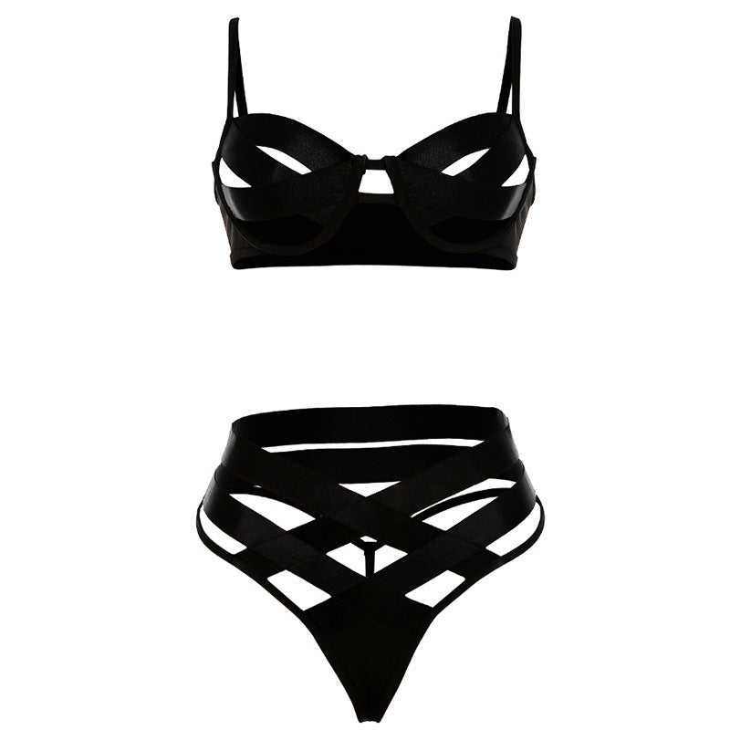 New women's sling strapless high waist briefs sexy suit