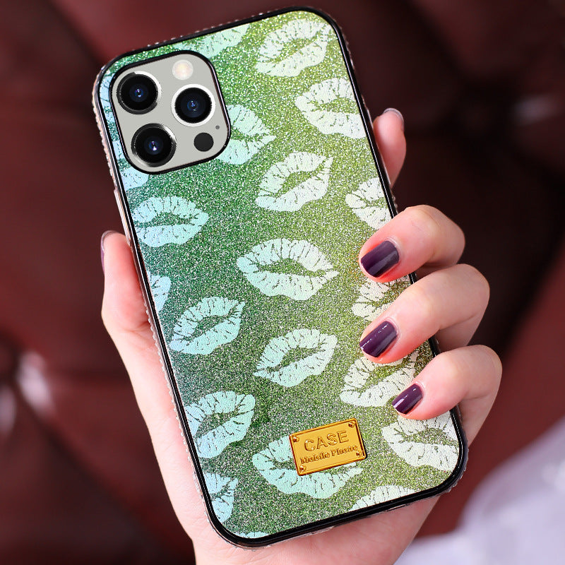 Compatible with Apple , Mobile Phone Case Diamond-Studded Personality Explosion Phone Case