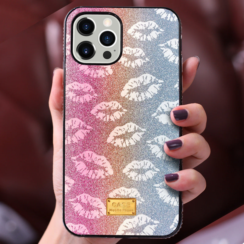 Compatible with Apple , Mobile Phone Case Diamond-Studded Personality Explosion Phone Case