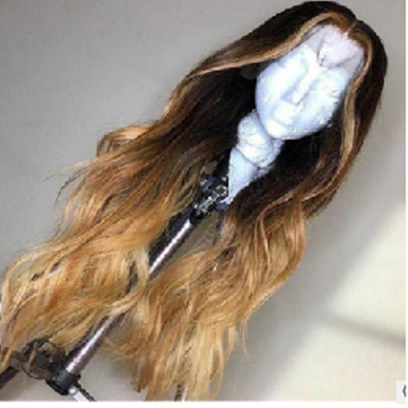 Mid-length Curly Hair Brown Gradient