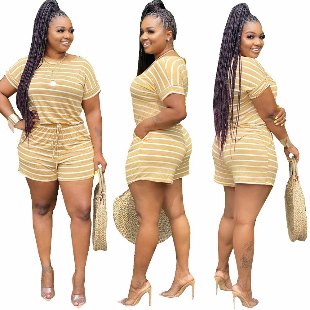 Fashion classic striped bow casual home jumpsuit