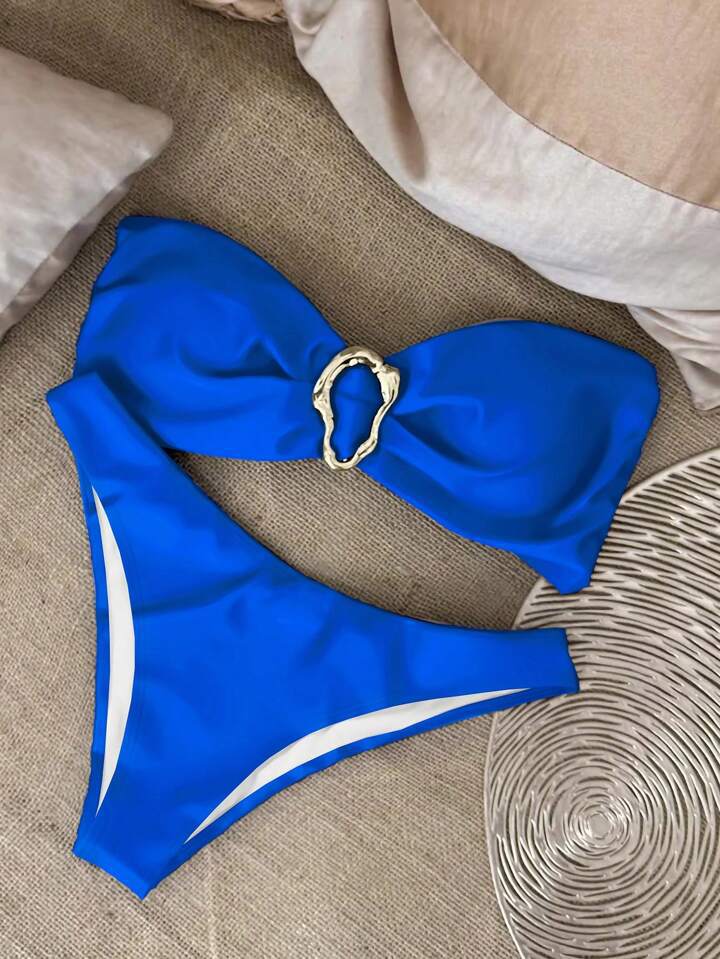 Women's Bikini Tube Top Split