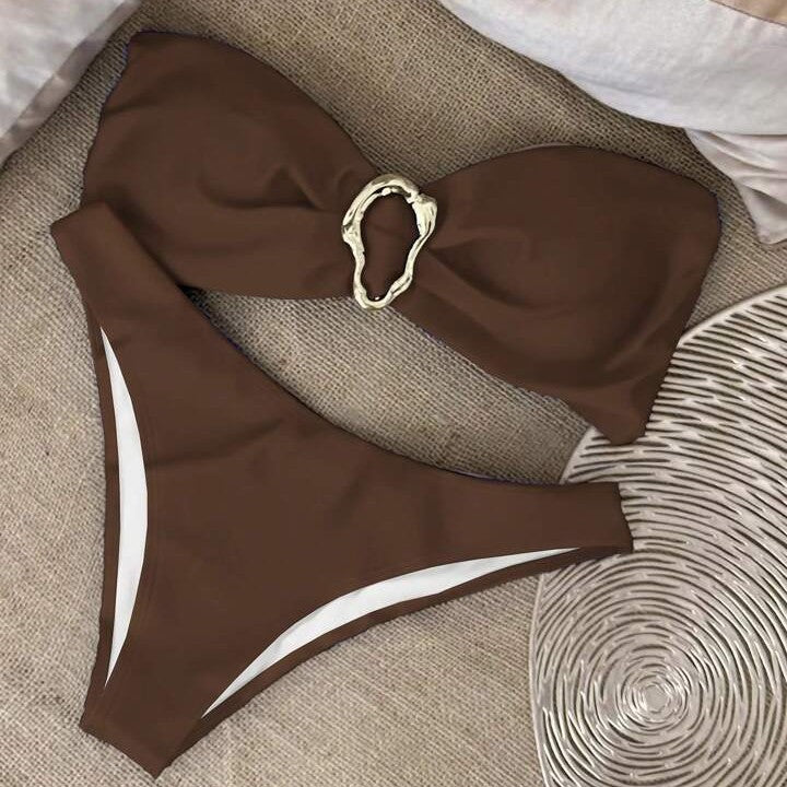 Women's Bikini Tube Top Split