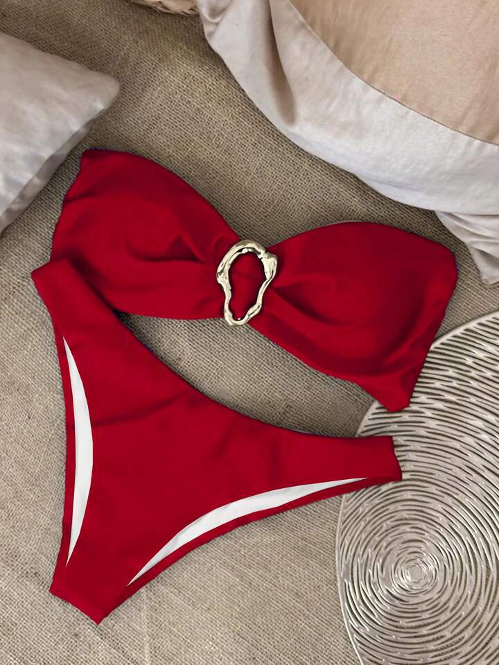 Women's Bikini Tube Top Split