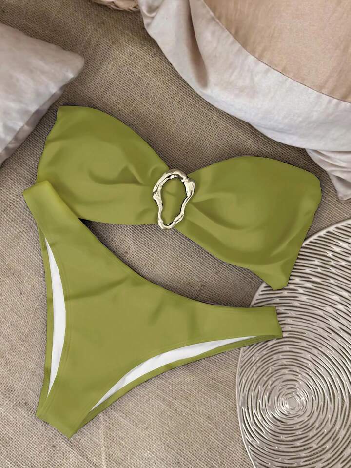 Women's Bikini Tube Top Split