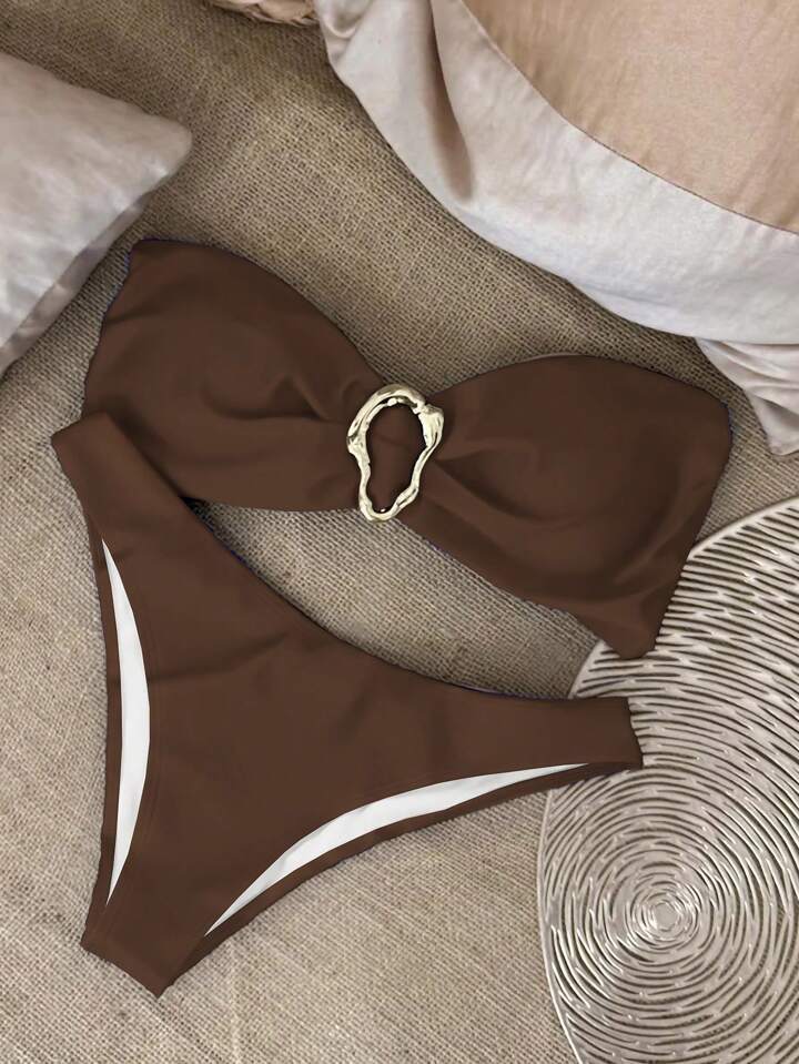 Women's Bikini Tube Top Split