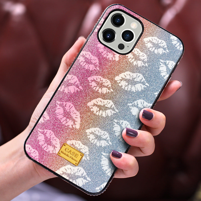 Compatible with Apple , Mobile Phone Case Diamond-Studded Personality Explosion Phone Case