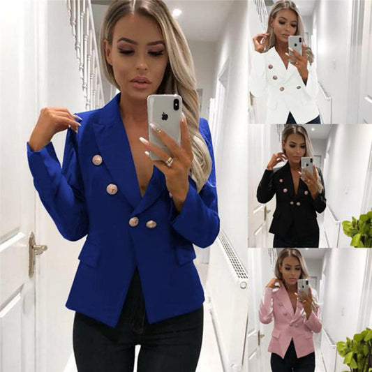 New Style Double-breasted Suit Jacket Women