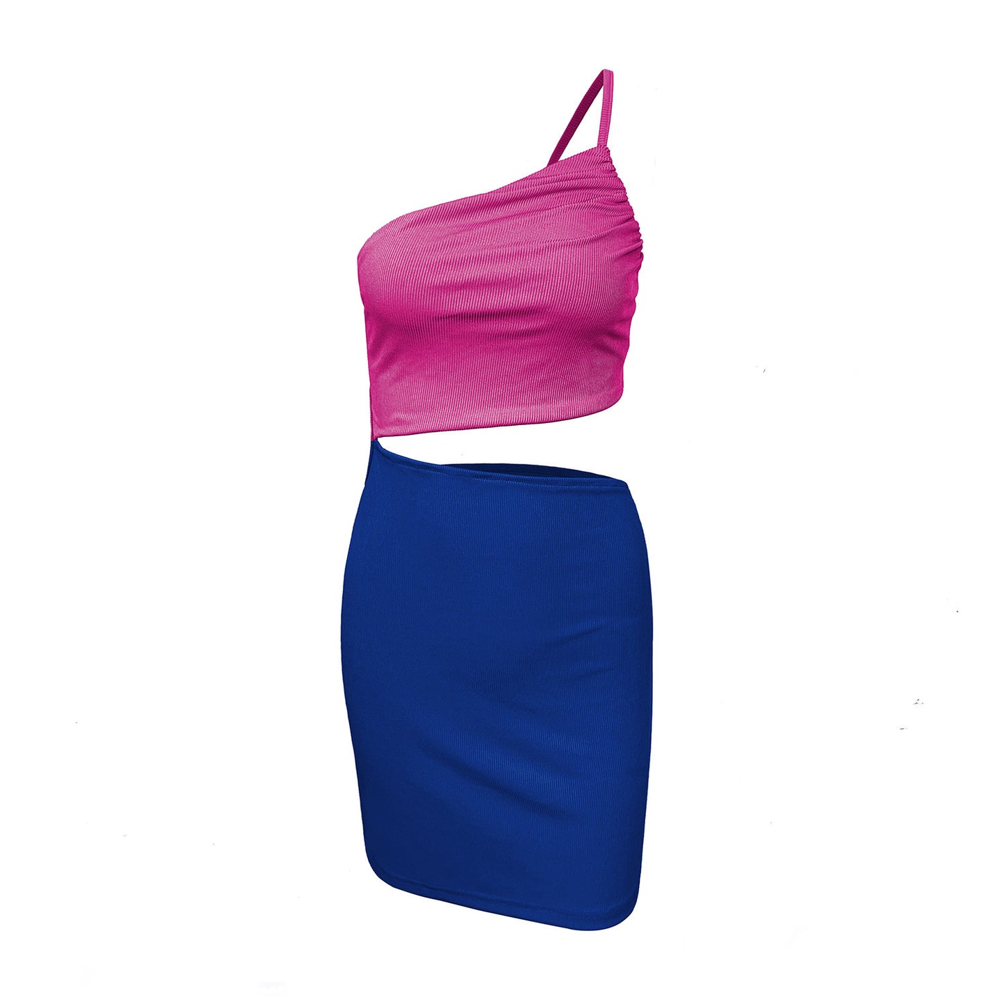 Women's Niche One-shoulder Drawstring Dress With A Sense Of Design