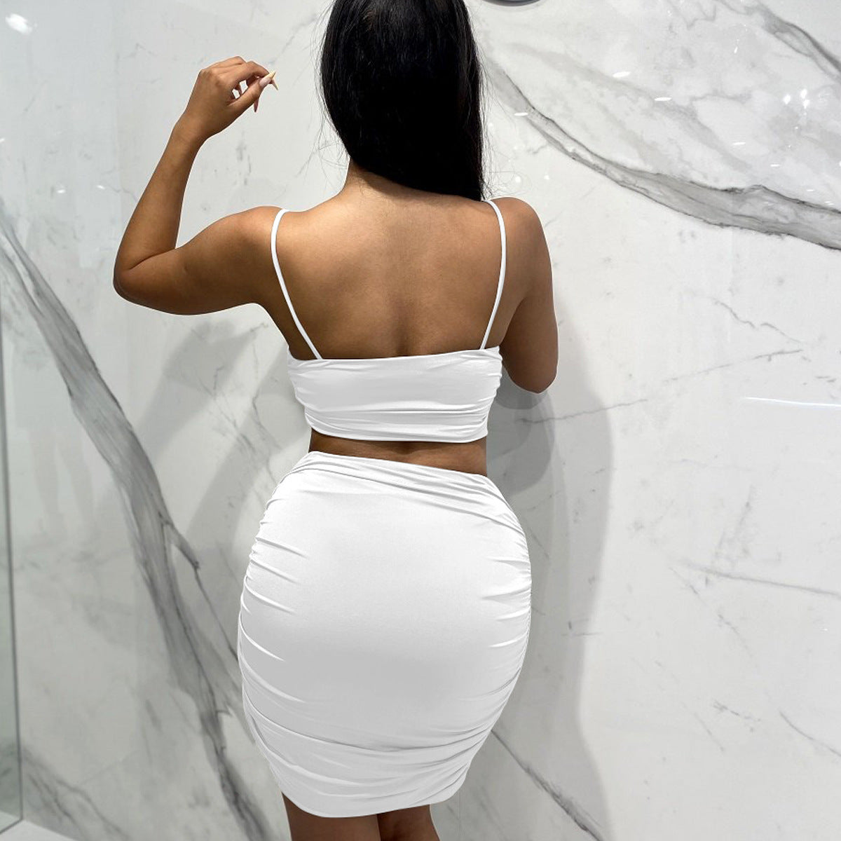 Slender Temperament Fashion Vest Short Skirt Suit