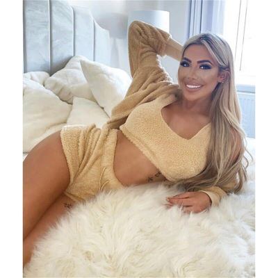 Three-piece Homewear Long-sleeved Plush Fashion Casual Three-piece Suit
