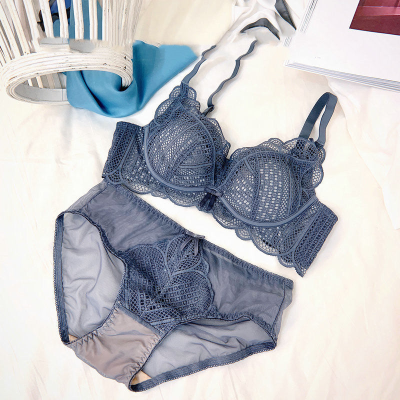 Women's Small Chest Thickening Bra Without Steel Ring Adjustable Type 3 4 Wen Bra