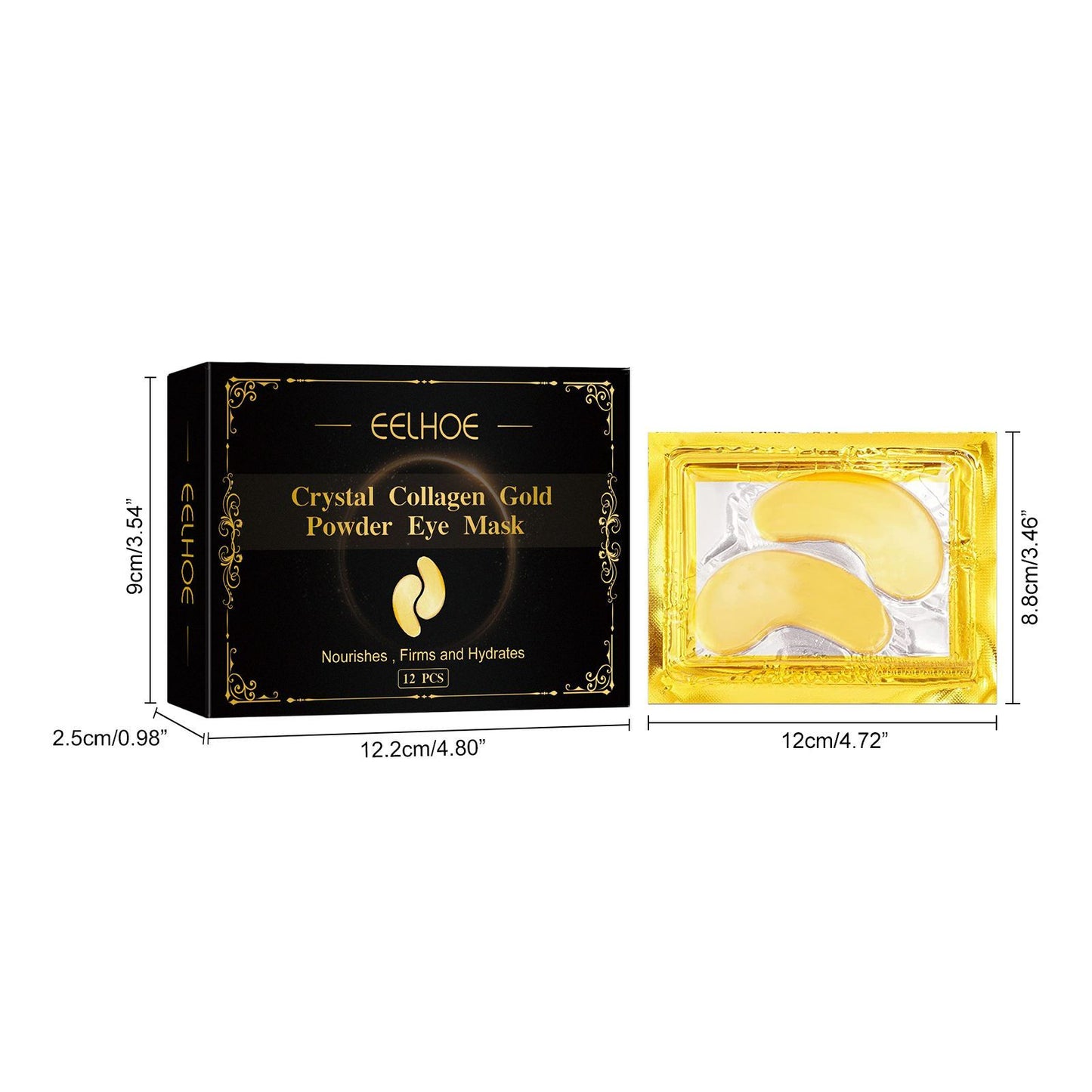 Collagen Gold Eye Mask Firming Eye Patches For Dark Circles And Puffy Eyes