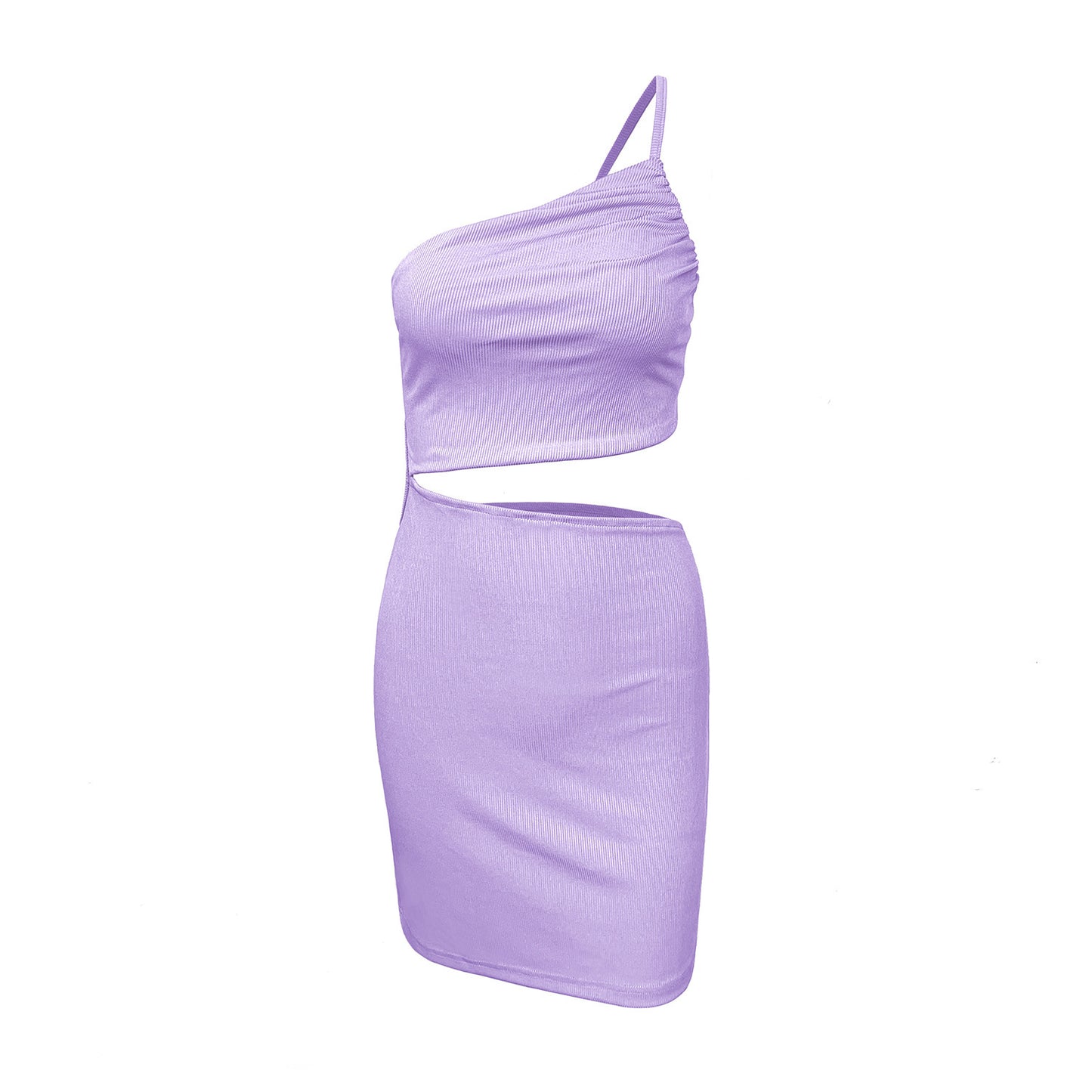 Women's Niche One-shoulder Drawstring Dress With A Sense Of Design
