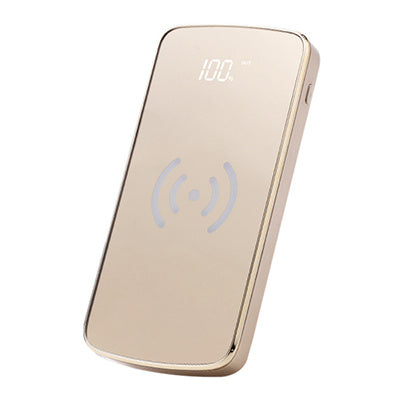 Ultra-thin Customizable Mirror Mobile Phone Wireless Charging Power Bank 10000mAh Wireless Power Bank