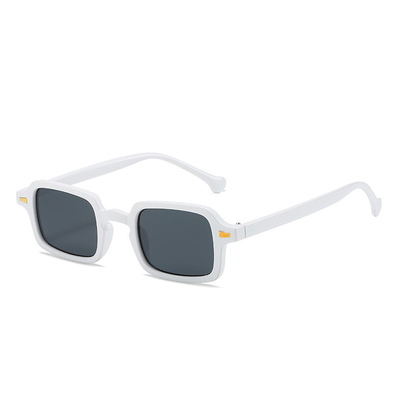 Fashionable New Vintage Square Rivet Glasses