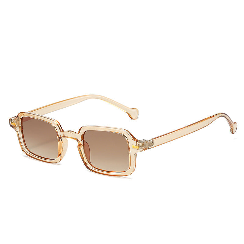 Fashionable New Vintage Square Rivet Glasses