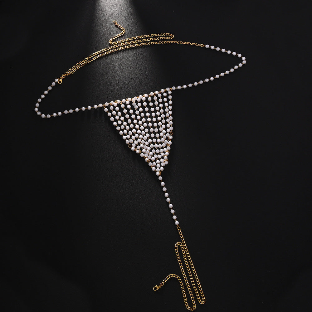 Fashion Pearl T-back Body Chains