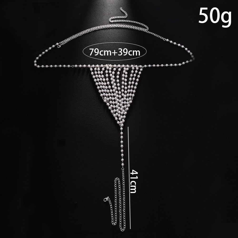 Fashion Pearl T-back Body Chains