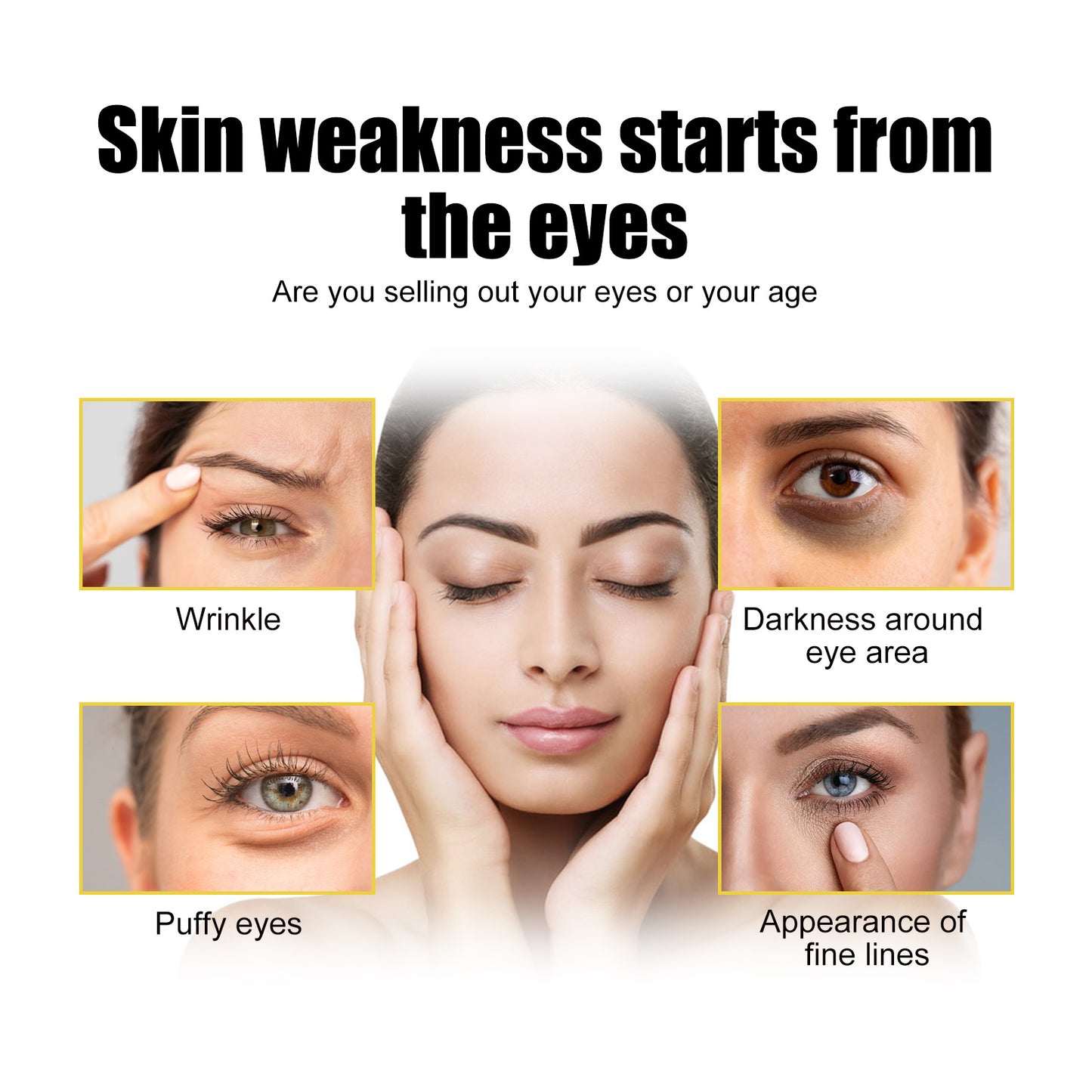 Collagen Gold Eye Mask Firming Eye Patches For Dark Circles And Puffy Eyes