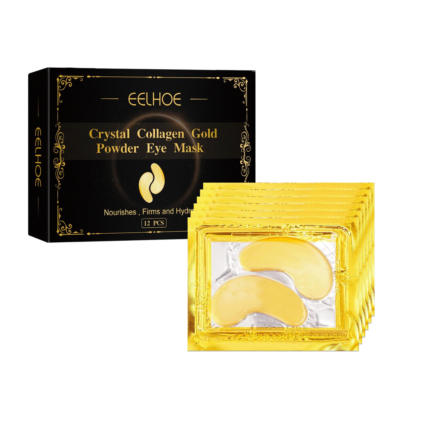 Collagen Gold Eye Mask Firming Eye Patches For Dark Circles And Puffy Eyes